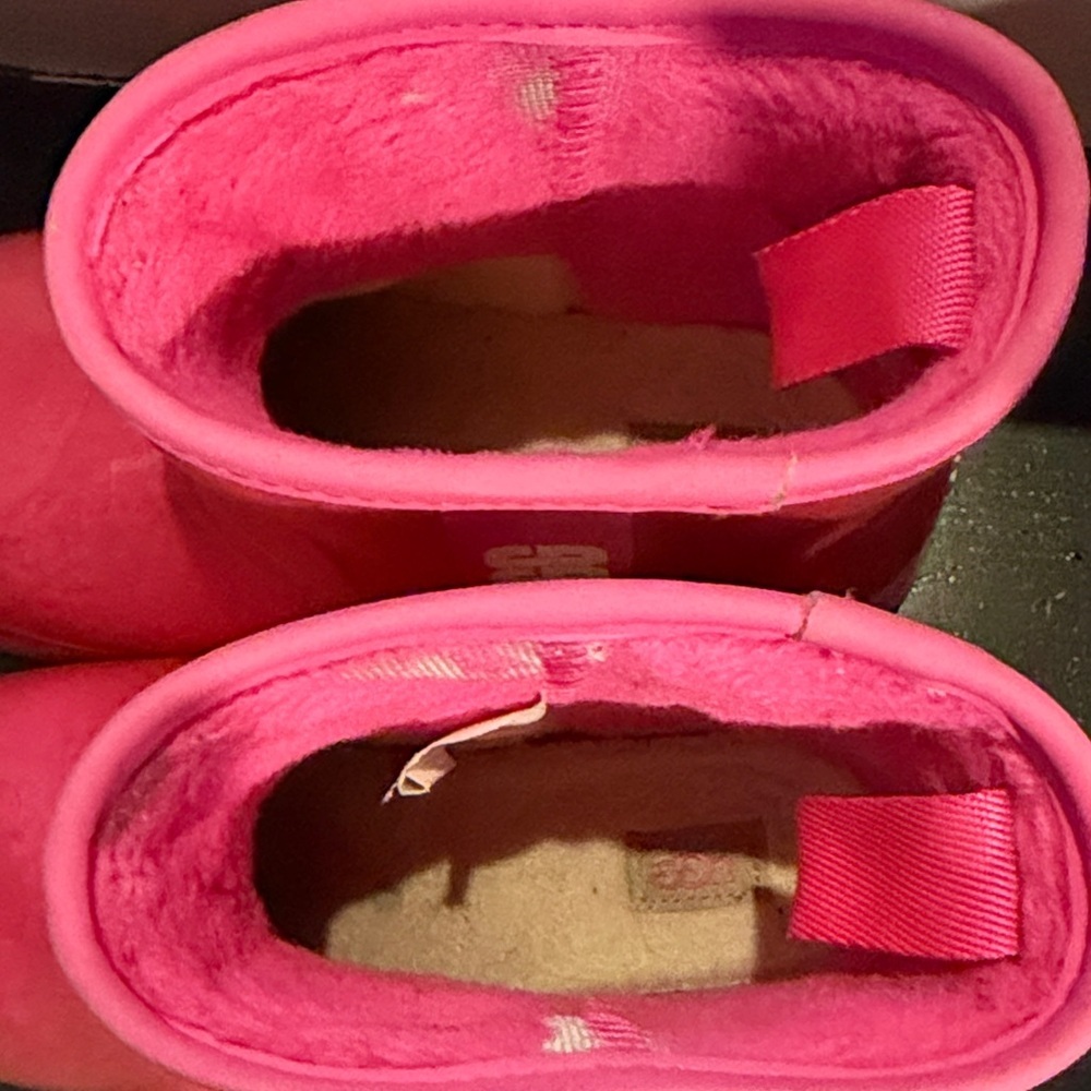 UGG Vibrant Pink Ankle Boots - Picture 6 of 9